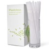 100 Count 100% Plant-Based Compostable PLA Straws - Plasticless Biodegradable
