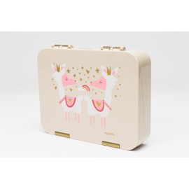 My Family Easy Clean Bento Lunchbox – Leakproof, Durable, BPA-Free & Kid-Friendly- Dishwasher Safe- Llama