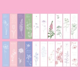 20pcs 3D Flowers Bookmark, 1.6" x 6" Paper Book Marks for Book Lovers, Beautiful Bookmark Set for Women Girls, Students, Classroom Gifts, School Prize, Reading Present or DIY Journal & Scrapbook Pink