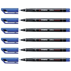 STABILO OHPen Universal Permanent Blue Pack of 6