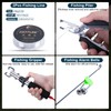Goture Fishing Rod and Reel Combos-2PCS Telescopic Fishing Pole+2PCS Pre-Loaded