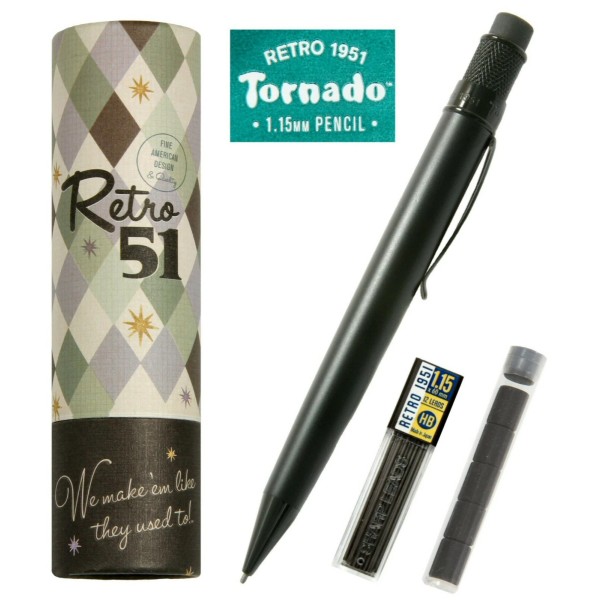 Retro 51 Stealth Vintage Metalsmith 1.15 mm Mechanical Lead Pencil