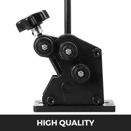 Happybuy Manual Plate Steel Ring Bender 13-1/2inch Portable Hand Crank for 3inch+ Circular Rings in Various Scenarios