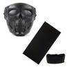 Felimoa Survival Game Face Mask Skull Skull Goggles with Neck
