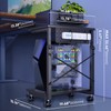 PUTORSEN Height Adjustable Computer Tower Stand - 2-Tier ATX-Case PC