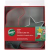 Wilton Jolly Shapes 4-Piece Color Metal Cookie Cutter Set