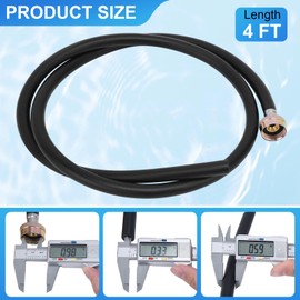 YiePhiot Dehumidifier Hose, Dehumidifier Hose for Drainage, Dehumidifier Hose Extension 5ft Dehumidifier Drain Hose for Drainage 3/4", Suitable for Most Dehumidifier Drainage Interfaces(Black)