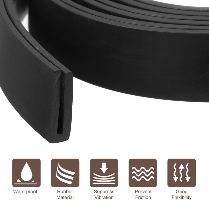 sourcing map sourcing map U Channel Edge Trim, 16.4ft Length
