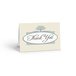 Stonehouse Collection Thank You Note Card - 10 Boxed Note Cards & Envelopes - Blank Thank You Notes (Tree)