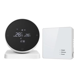 Thermostat R7 Electric Thermostat - WiFi Wireless LAN Indoor Thermostat, Thermostat with Voice Control, Remote Control and Programmable