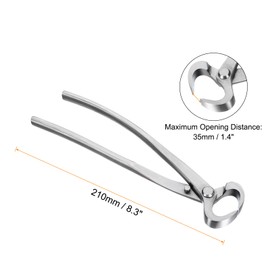 HARFINGTON Bonsai Knob Cutter 8.3 Inch 210mm Bonsai Tool Concave Knob Branch Cutter Gardening Pruner for Branch Cutting, Silver