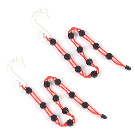 VOANZO Sock Organiser Sock Clips for Washing Machine and Dryer, Sock Holder for Washing, Drying and Finishing Socks, Red, Pack of 2, Plastic