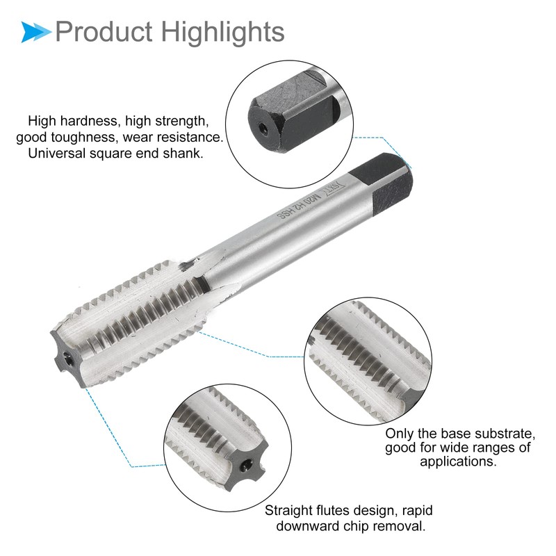 CoCud Threading Tap Meter M20 x 2.5 Thread 2A High