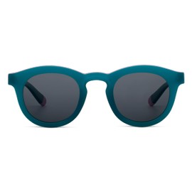 Peepers by PeeperSpecs Women's Beverly Shores Polarized Sunglasses Round, Teal, No Correction