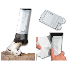 Cohesive wrap Alternative Equine BandaFlex Horse Bandages for Lower Leg Double Catch Fasteners Super Stretch, Disposable, Washable & Breathable (Large 30 Pack)