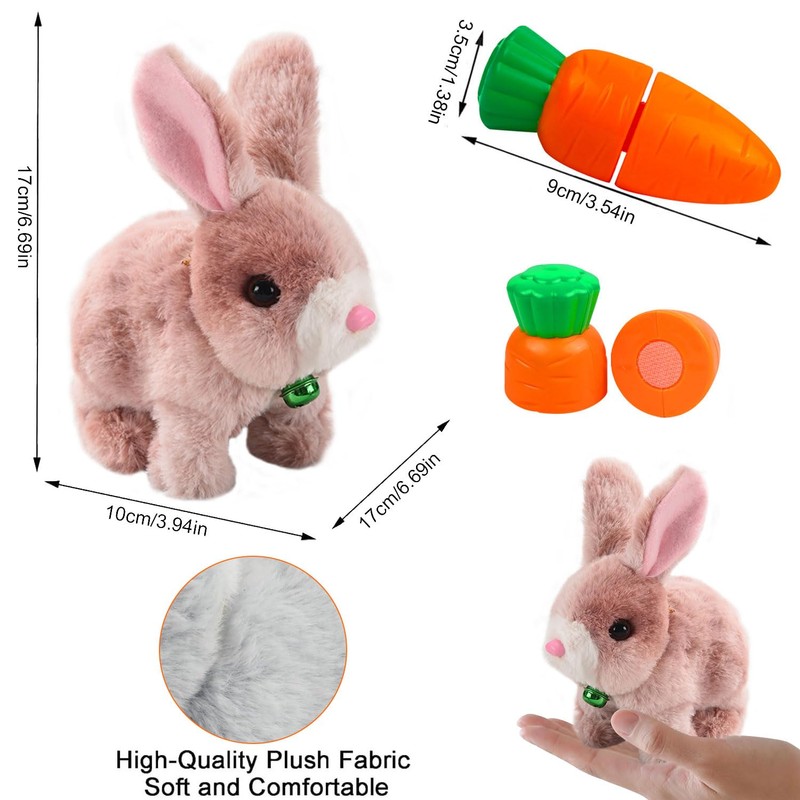 Bouncing Rabbit, Bouncing Rabbit Toy, Talking Rabbit, Rabbit Cuddly Toy,