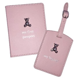 Widdle Celebrations My First Passport Cover & Luggage Tag Set - Pink 4982