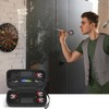 GWCASE Dart Case for 6 Steel and Soft Tip Darts,