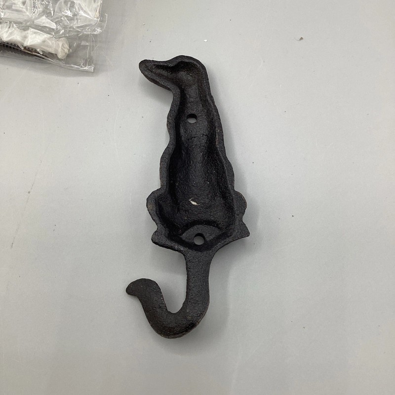 Village Wrought Iron Cast Iron Hound dog Hook Leashes Coats