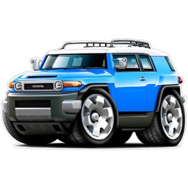 Fj Cruiser Wall Decal 2ft Long Truck Vintage Old Classic Vinyl Sticker Man Cave Garage Boys Room Decor