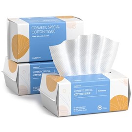 PoeticEHome Toallita suave y seca, 100% algodón, toalla facial desechable, sin pelusas, uso húmedo en seco para piel sensible, limpieza facial, eliminación de maquillaje, limpieza de superficies (300 unidades)