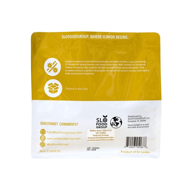 Slofoodgroup Ceylon Cinnamon Sticks - Pure Ceylon Cinnamon Quills 5