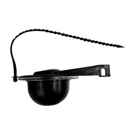 TOILET FLAPPER BLACK 3"