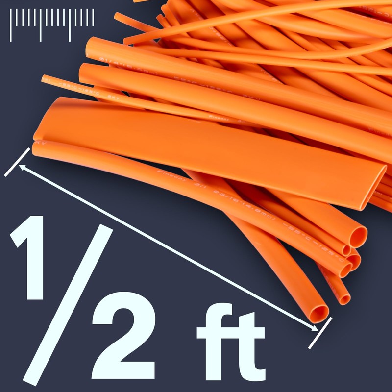 Fineday 6 Sizes Heat Shrink Tubing Kit, 3:1 Ratio Adhesive