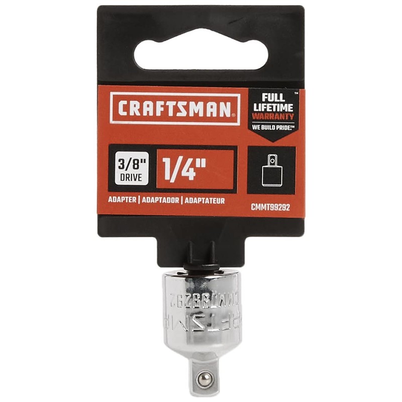 CRAFTSMAN 3/8" To 1/4" Socket Adapter, 3/8-Inch Drive, Female to