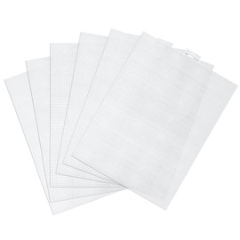 6pcs Plastic Mesh Canvas Sheets, 14 CT Clear Plastic Mesh Canvas Sheets for Embroidery Making, Cross Stitch Plastic Aida Mesh Screen for Crafts DIY Crochet Projects (11x8.2 inch)