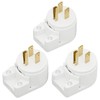 Paquete de 3 enchufes Nema 5-15P 15A 125V, enchufe ajustable