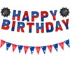 Ovanda Spider Happy Birthday Garland, Spider Garland Birthday Boy Girl,