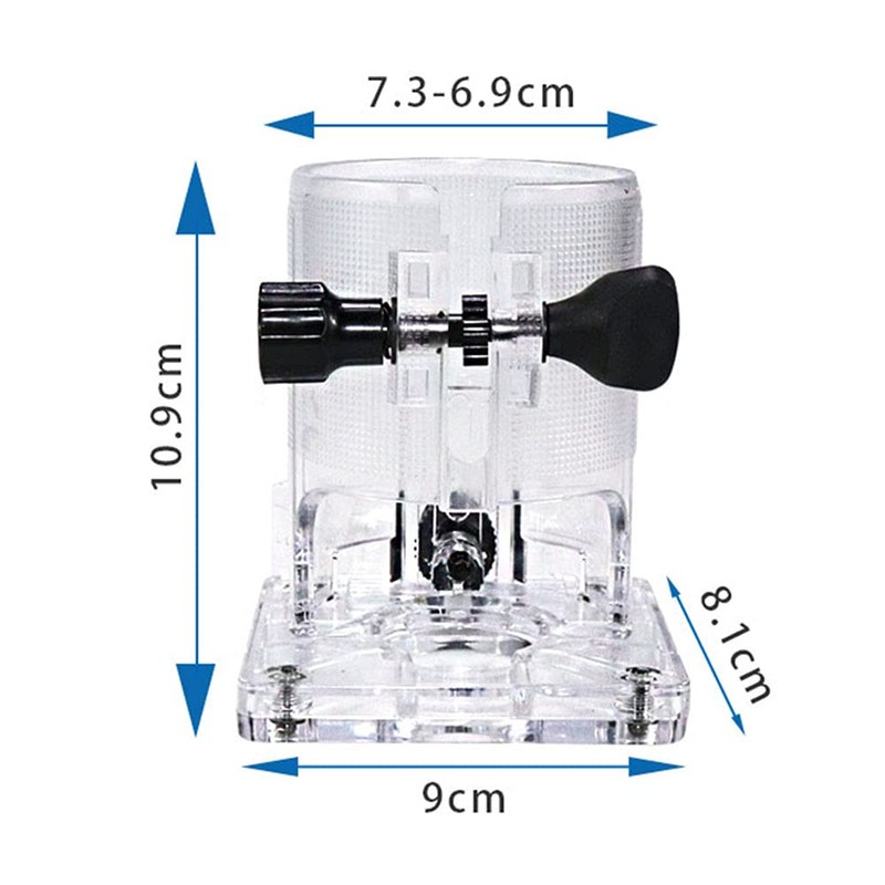Woodworking Trimmer Router Transparent Plastic Base Power Tool Protective Shield