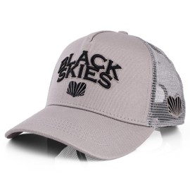 Blackskies Team Baseball Cap | Men Ladies Visor Premium Snapback Trucker Cap Basecap Gray
