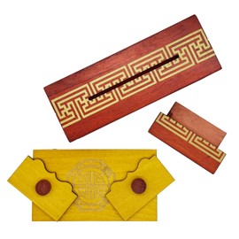 Project Genius Emperor’s Chest Classic Wooden Brainteaser Puzzle Box, Gift for Kids 8+, Teens, and Adults - Hidden Compartment for Gift Cards and Cash