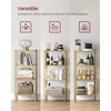 VASAGLE Bookcase, 4-Tier Bookshelf, Slim Shelving Unit for Bedroom, Bathroom,