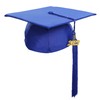 Newrara Gorra de graduación unisex mate para adultos, con borla,