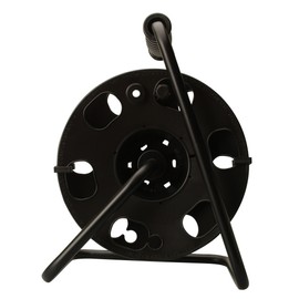 Woods Heavy Duty Metal Extension Cord Reel Stand, Holds up to 100 Ft 14/3 Cords, Black, 22849