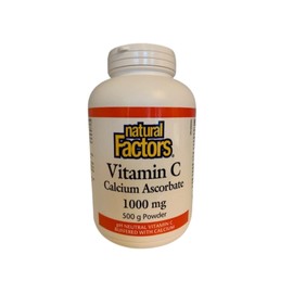 Natural Factors Vitamin C - Calcium Ascorbate Powder - 500 g