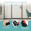 Guardapolvo y Protector para Puerta con cepillo,Tira de Sellado de