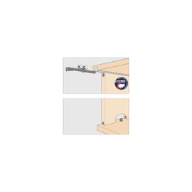 HAWA Clipo 16 HM IS Sliding Door Fitting for 1 Sliding Door (Inner Front) up to 16 kg