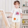 KUUQA 16Pack Kids Art Aprons Bulk White Children Painting Aprons