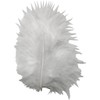 Feathers, size 5-12 cm, white, 15pcs