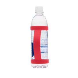 BottleBand - Red - One Size Fits All - Water Bottle Handle, Holder, Carrier, Grip, Strap, Band, Handheld, Drop Protection, Anti Slip. For Running, Hiking, Walking, Carrying, or Jogging