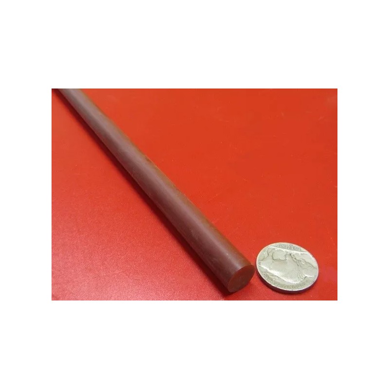 Micarta Phenolic XX Paper Rods .437" (7/16") Diameter x 24"