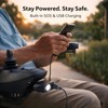 Electric Wheelchair USB Charger with Bright LED Light, 3-Pin XLR
