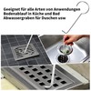 Alriedy Pack of 2 Shower Drain Lifting Hooks, Stainless Steel,