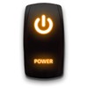 Power - Orange - Laser Etched Toggle Switch 20A 12V