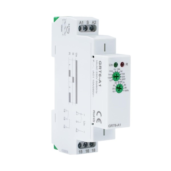 Jadeshay Delay Time Relay, Time Relay 230 V Switch-on Delay