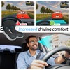 Truck Driver Seat Cushion, Memory Foam L-Shaped Ergonomic Cushion for